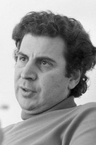 A portrait of Greek composer and songwriter Mikis Theodorakis, taken in Rome in 1973.